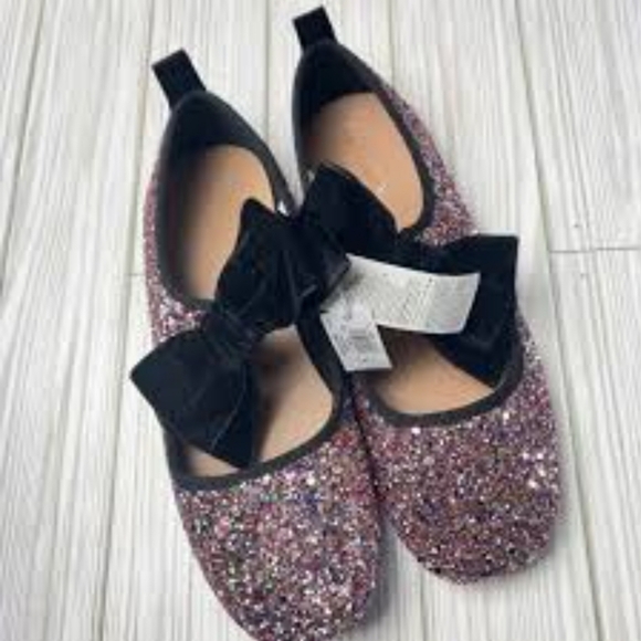 Faux-Suede Bow-Tie Ballet Flat Shoes for Girls - Picture 2 of 4